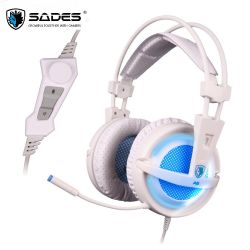 Auricular Headset Sades A6 Blanco i450