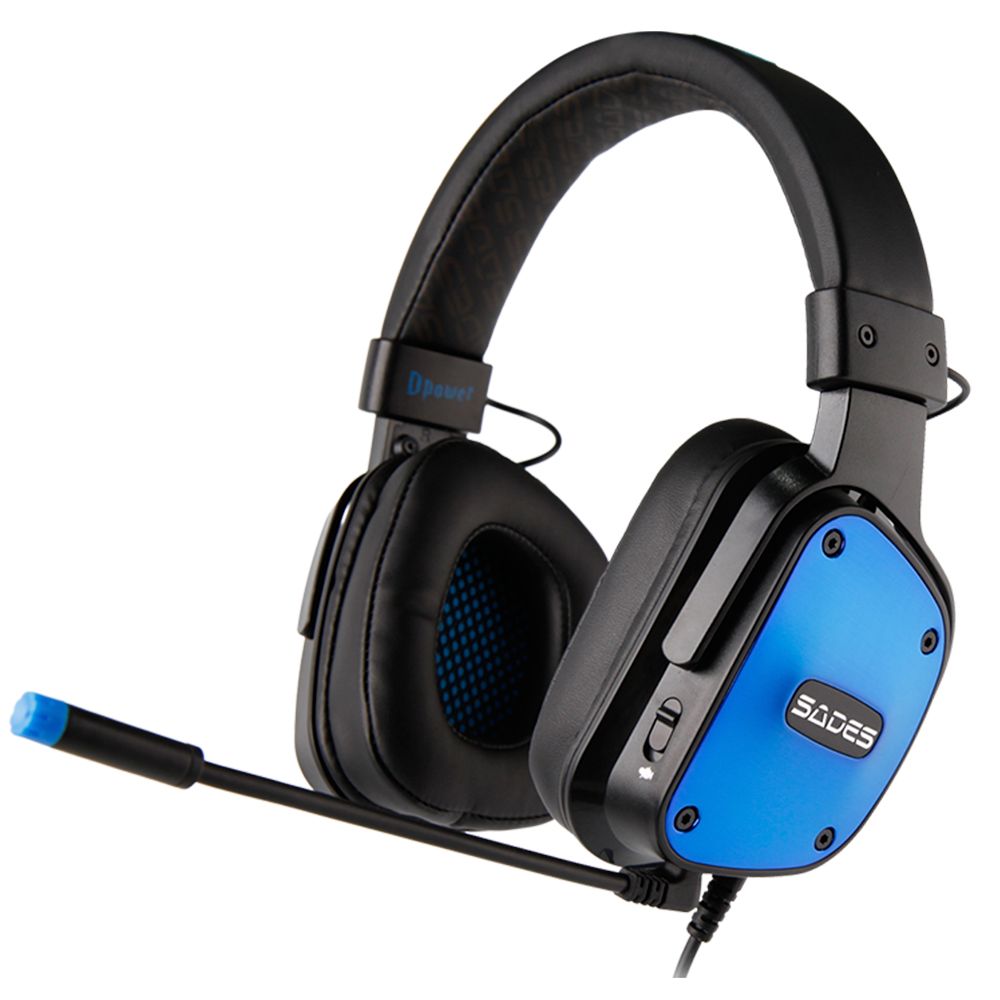 Auricular Headset Sades Dpower SA-722 Azul i3