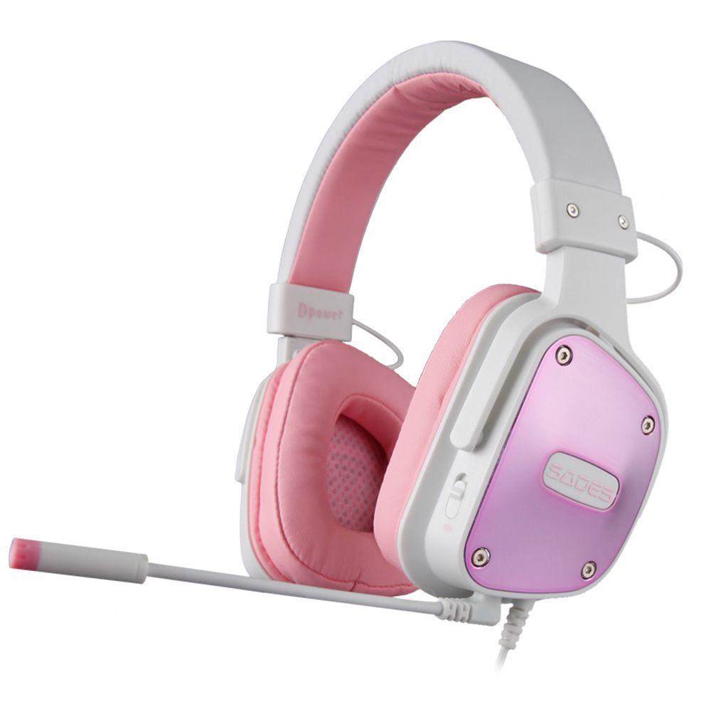Auricular Headset Sades Dpower SA-722 Rosa i3